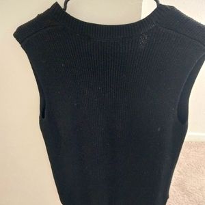 Black sweater vest